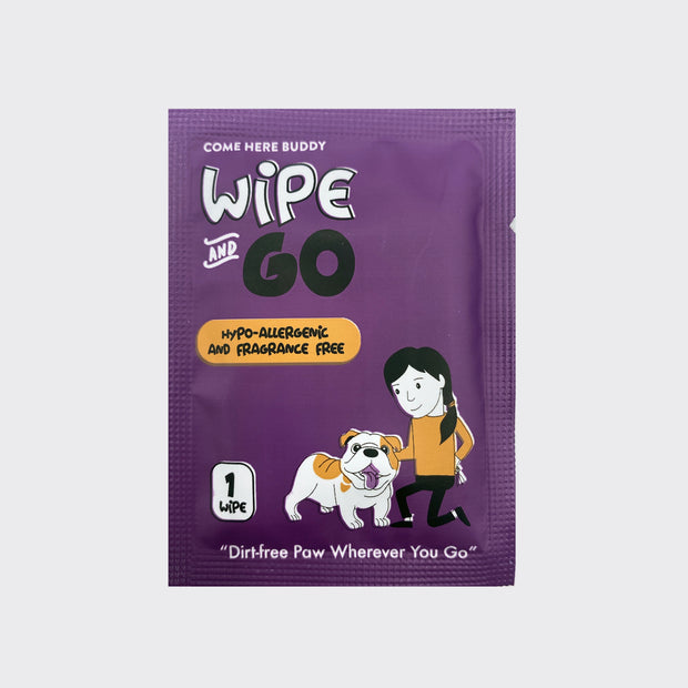 Wipe and Go - Individually Packaged Pet Wipes - Come Here Buddy