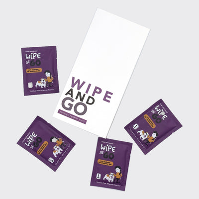 Wipe and Go - Individually Packaged Pet Wipes - Come Here Buddy